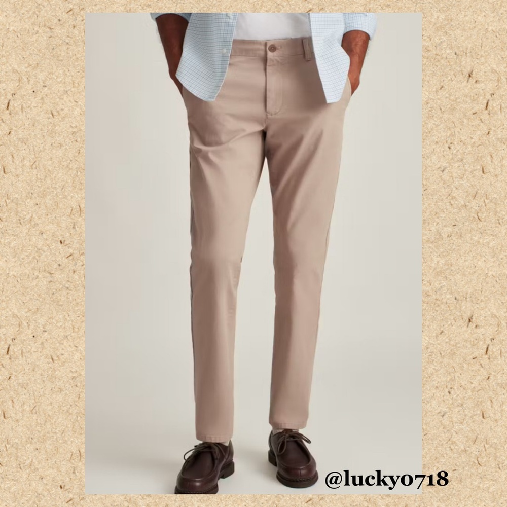 Bonobos The Chino 2.0 Slim Taper Pant in Khaki Sz 36 x 30